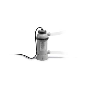 Intex 28684 - Riscaldatore Elettrico per Piscina Fuori Terra, dimensioni massime 457 cm, Plastica, Grigio