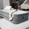 Intex 64902ND - Materasso Gonfiabile Dura-Beam PremAire Singolo, con Pompa Elettrica Incorporata, PVC, Multicolore, 99x191x46 cm