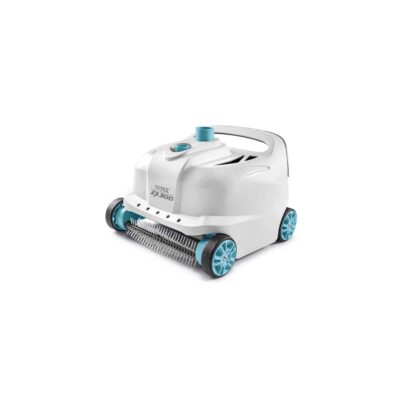 Intex 28005EX - Robot Pulitore Automatico ZX300 per Piscine Fuori Terra, per Pompe Filtro Flusso 6056-13248 Lh, Plastica, Bianco