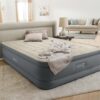 Intex 64926ND - Materasso Gonfiabile Dura-Beam PremAire II Matrimoniale, con Pompa Elettrica e USB, PVC, Multicolore, 152x203x46 cm