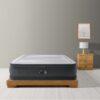 Intex 64414ND - Materasso Gonfiabile Dura-Beam Comfort Plush Elevated Matrimoniale, con Pompa Elettrica Incorporata, PVC, Grigio, 152x203x46 cm