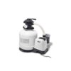 Intex 26652  Pompa Filtro a Sabbia Krystal Clear, Flusso d'Acqua 12000 Lh, Flusso di Sistema 9200 Lh, Plastica, Bianco