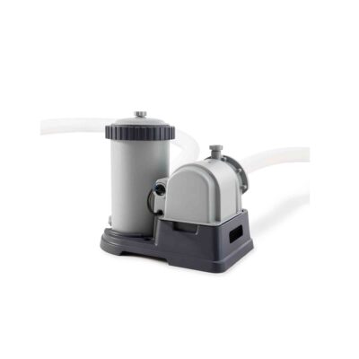 Intex 28634GS  Pompa Filtro a Cartuccia Krystal Clear, Flusso d'Acqua 9463 Lh, Flusso di Sistema 6624 Lh, Plastica, Grigio