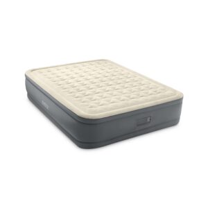 Intex 64926ND - Materasso Gonfiabile Dura-Beam PremAire II Matrimoniale, con Pompa Elettrica e USB, PVC, Multicolore, 152x203x46 cm