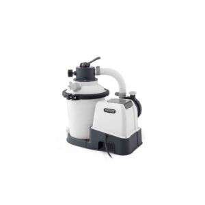 Intex 26642  Pompa Filtro a Sabbia Krystal Clear, Flusso d'Acqua 3500 Lh, Flusso di Sistema 2000 Lh, Plastica, Bianco