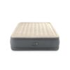 Intex 64926ND - Materasso Gonfiabile Dura-Beam PremAire II Matrimoniale, con Pompa Elettrica e USB, PVC, Multicolore, 152x203x46 cm