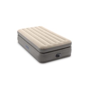 Intex 64162ND - Materasso Gonfiabile Dura-Beam Prime Comfort Singolo, con Pompa Elettrica Incorporata, PVC, Multicolore, 99x191x51 cm
