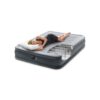 Intex 67768ND - Materasso Gonfiabile Dura-Beam Comfort Plush Piazza e Mezza con Pompa Elettrica Incorporata, PVC, Grigio, 137x191x33 cm