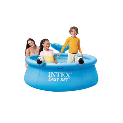 Intex 26102NP  Piscina Fuori Terra Easy Set Rotonda Balena, 880 L, PVC, Azzurro, 183x51 cm