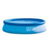 Intex 26166NP  Piscina Fuori Terra Easy Set Rotonda, Pompa Filtro 3785 Lh, Scaletta, Telo Base e Copertura, 12430 L, PVC, Azzurro, 457x107 cm
