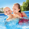 Intex 26166NP  Piscina Fuori Terra Easy Set Rotonda, Pompa Filtro 3785 Lh, Scaletta, Telo Base e Copertura, 12430 L, PVC, Azzurro, 457x107 cm