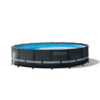 Intex 26326NP  Piscina Fuori Terra Ultra XTR Frame Rotonda, Pompa Filtro 5700 Lh, Scaletta, Telo Base e Copertura, 19156 L, Acciaio e PVC, Grigio, 488x122 cm