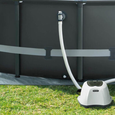 Intex 26670 - Generatore Salino di Cloro Krystal Clear, per Pompa Filtro 2650-12112 Lh, Produzione Cloro 12 gh, per Piscine fino a 56800 L, Plastica, Bianco