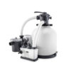 Intex 26680  Pompa Filtro a Sabbia Krystal Clear con Generatore Salino di Cloro Saltwater System Integrato, Flusso d'Acqua 10000 Lh, Flusso di Sistema 8000 Lh, per piscine con massimo 56800 L, Plastica, Bianco
