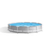Intex 26710NP  Piscina Fuori Terra Prisma Frame Rotonda, 6503 L, Acciaio e PVC, Grigio, 366x76 cm