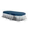 Intex 26796NP  Piscina Fuori Terra Prisma Frame Ovale, Pompa Filtro 5678 Lh, Scaletta, Telo Base e Copertura, 13365 L, Acciaio e PVC, Grigio, 503x274x122 cm