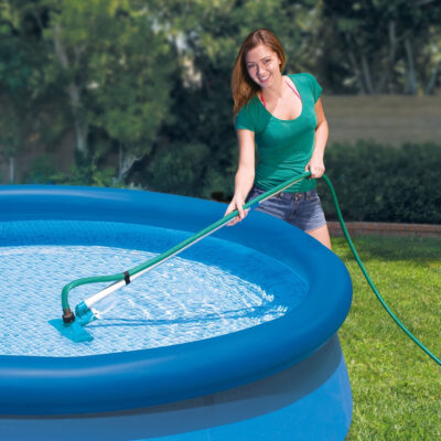 Intex 28002 - Kit Pulizia per Piscine fino a 488 cm, Plastica, Azzurro