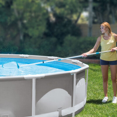 Intex 28002 - Kit Pulizia per Piscine fino a 488 cm, Plastica, Azzurro