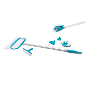 Intex 28003 - Kit di pulizia Deluxe per piscine fino a 549 cm, Plastica, Azzurro