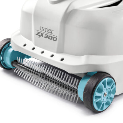 Intex 28005EX - Robot Pulitore Automatico ZX300 per Piscine Fuori Terra, per Pompe Filtro Flusso 6056-13248 Lh, Plastica, Bianco