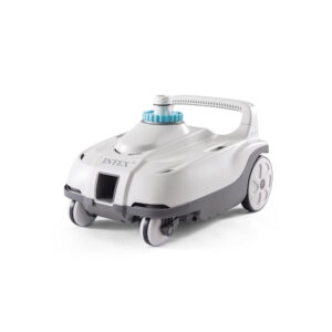 Intex 28006EX - Robot Pulitore Automatico ZX100 per Piscine Fuori Terra, per Pompe Filtro Flusso 6056-13248 Lh, Plastica, Bianco