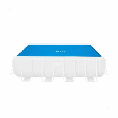 Intex 28017 - Telo Termico per Piscina Rettangolare, Polietilene, Blu, 732x366 cm