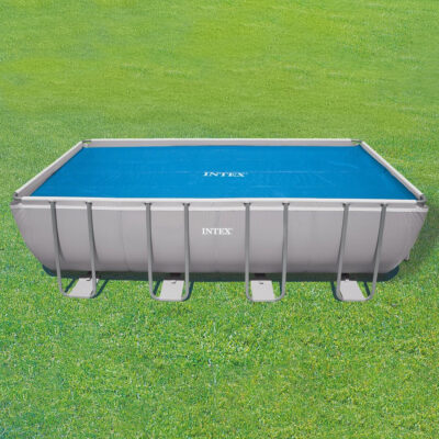 Intex 28029 - Telo Termico per Piscina Rettangolare, Polietilene, Blu, 488x244 cm