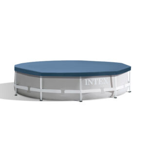 Intex 28030 - Telo Copripiscina per Piscina Metal  Prisma Frame Rotonda, PVC, Blu, 305 cm