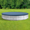 Intex 28031 - Telo Copripiscina per Piscina Metal  Prisma Frame Rotonda, PVC, Blu, 366 cm