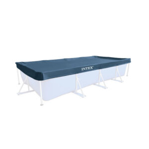 Intex 28039 - Telo Copripiscina per piscina rettangolare, PVC, Blu, 450x220 cm