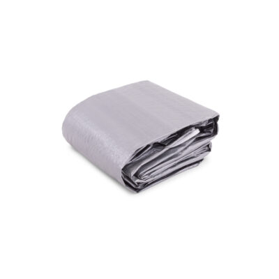 Intex 28041 - Telo Copripiscina Deluxe per piscina Frame rotonda, Polietilene, Grigio, 549 cm