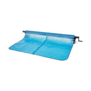 Intex 28051 - Rullo per Copertura Solare, per Piscine 274-488 cm, Alluminio e PVC, Grigio