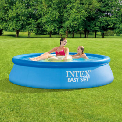 Intex 28106NP  Piscina Fuori Terra Easy Set Rotonda, 1942 L, PVC, Azzurro, 244x61 cm