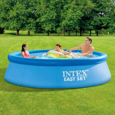 Intex 28120NP  Piscina Fuori Terra Easy Set Rotonda, 3853 L, PVC, Azzurro, 305x76 cm