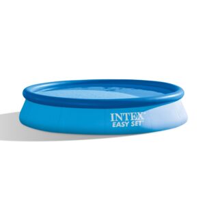 Intex 28142NP  Piscina Fuori Terra Easy Set Rotonda, Pompa Filtro 2006 Lh, 7290 L, PVC, Azzurro, 396x84 cm