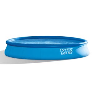 Intex 28158NP  Piscina Fuori Terra Easy Set Rotonda, Pompa Filtro 2006 Lh, 9729 L, PVC, Azzurro, 457x84 cm