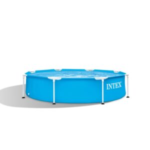 Intex 28205NP  Piscina Fuori Terra Metal Frame Rotonda, 1828 L, Acciaio e PVC, Azzurro, 244x51 cm