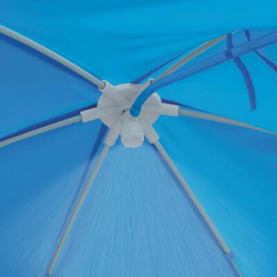 Intex 28209NP  Piscina Fuori Terra Canopy Metal Frame Rotonda, con Tettoia Parasole Removibile e Spruzzino Acqua, 700 L, Acciaio e PVC, Azzurro, 183x38 cm