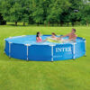 Intex 28210NP  Piscina Fuori Terra Metal Frame Rotonda, 6503 L, Acciaio e PVC, Blu, 366x76 cm