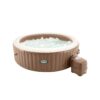 Intex 28412EX - PureSpa Vasca Idromassaggio Gonfiabile Bubble Massage, 8 posti, 170 Getti, Riscaldatore, PVC, Beige, 236x71 cm
