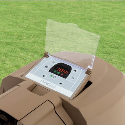 Intex 28428EX - PureSpa Vasca Idromassaggio Gonfiabile Bubble Massage, 6 posti, 140 Getti, Riscaldatore, PVC, Beige, 216x71 cm