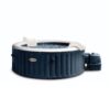 Intex 28430EX - PureSpa Vasca Idromassaggio Gonfiabile Bubble Massage, 4 posti, 140 Getti, Riscaldatore, PVC, Blu Navy, 196x71 cm