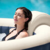 Intex 28430EX - PureSpa Vasca Idromassaggio Gonfiabile Bubble Massage, 4 posti, 140 Getti, Riscaldatore, PVC, Blu Navy, 196x71 cm