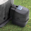 Intex 28442EX - PureSpa Vasca Idromassaggio Gonfiabile Greywood Deluxe, 6 posti, 170 Getti, Riscaldatore, PVC, Grigio, 216x71 cm