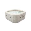 Intex 28446EX - PureSpa Vasca Idromassaggio Gonfiabile Chevron Deluxe Quadrata, 4 posti, 140 Getti, Riscaldatore, PVC, Multicolore, 175x175x71 cm