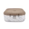 Intex 28464EX - PureSpa Vasca Idromassaggio Calacatta Quadrata, 4 posti, 140 Getti e 4 Jet, Riscaldatore, PVC, Multicolore, 175x175x71 cm