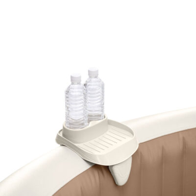 Intex 28500 - Vassoio porta bevande per PureSpa, Plastica, Beige, 26x22x18 cm