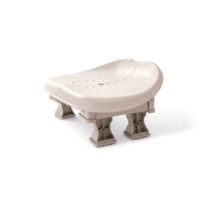 Intex 28502 - Seggiolino antiscivolo per PureSpa, Regolabile a Due Altezze, Plastica, Beige, 47x36x22 cm
