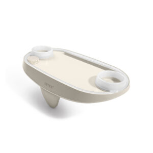 Intex 28520 - Vassoio con Luce LED per PureSpa, Plastica, Beige, 45x26x16 cm