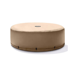 Intex 28523 - Copertura per PureSpa Rotonda ad Efficienza Energetica, Schiuma, Beige, 196x71 cm